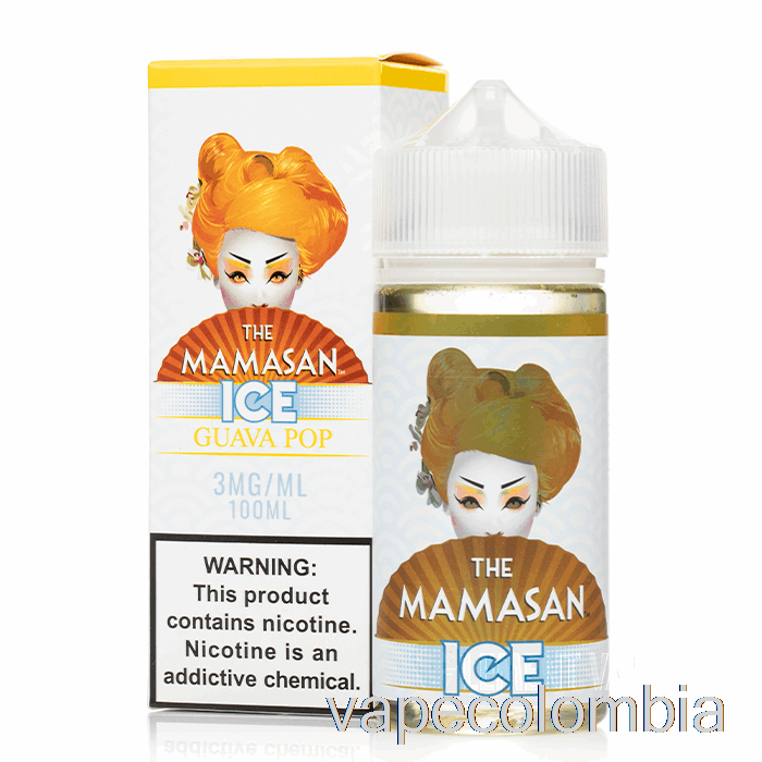 Vape Kit Completo Ice Guava Pop - E-líquido The Mamasan - 100ml 3mg